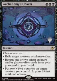 Archenemy's Charm - Planeswalker symbol stamped promos