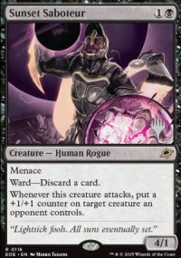 Sunset Saboteur - Planeswalker symbol stamped promos