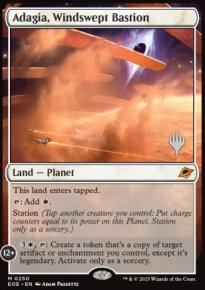 Adagia, Windswept Bastion - Planeswalker symbol stamped promos