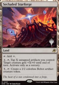 Secluded Starforge - Planeswalker symbol stamped promos