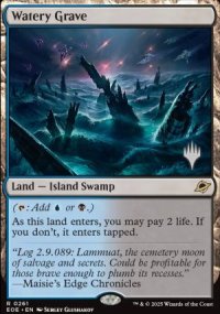 Watery Grave - Planeswalker symbol stamped promos