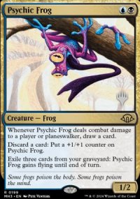 Psychic Frog - Planeswalker symbol stamped promos