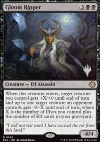 Gloom Ripper - Planeswalker symbol stamped promos