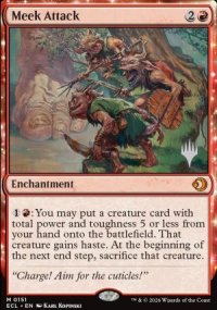 Meek Attack - Planeswalker symbol stamped promos