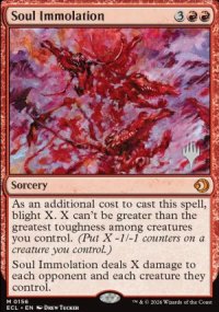 Soul Immolation - Planeswalker symbol stamped promos