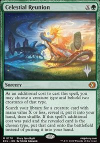 Celestial Reunion - Planeswalker symbol stamped promos