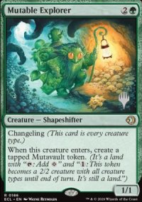 Mutable Explorer - Planeswalker symbol stamped promos
