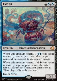 Deceit - Planeswalker symbol stamped promos