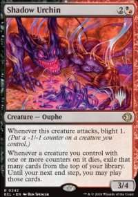 Shadow Urchin - Planeswalker symbol stamped promos