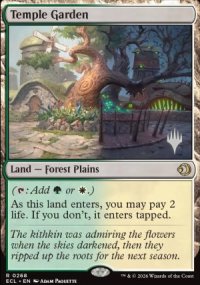 Temple Garden - Planeswalker symbol stamped promos