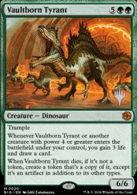 Vaultborn Tyrant - Planeswalker symbol stamped promos