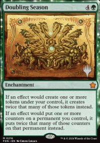 Doubling Season - Planeswalker symbol stamped promos