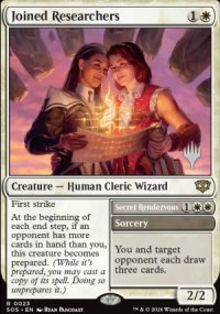 Joined Researchers - Planeswalker symbol stamped promos