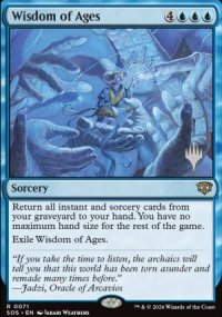Wisdom of Ages - Planeswalker symbol stamped promos