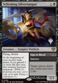 Scheming Silvertongue - Planeswalker symbol stamped promos