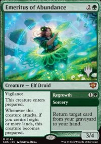Emeritus of Abundance - Planeswalker symbol stamped promos