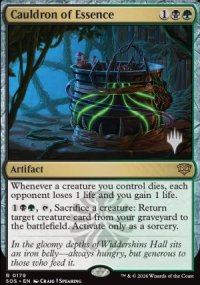 Cauldron of Essence - Planeswalker symbol stamped promos