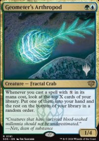 Geometer's Arthropod - Planeswalker symbol stamped promos