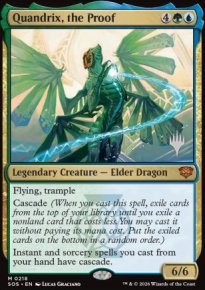 Quandrix, the Proof - Planeswalker symbol stamped promos