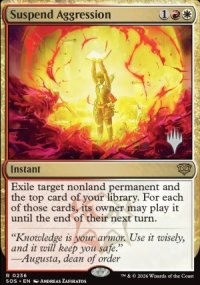 Suspend Aggression - Planeswalker symbol stamped promos