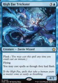 High Fae Trickster - Planeswalker symbol stamped promos