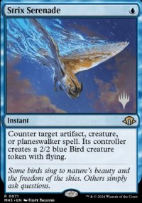 Strix Serenade - Planeswalker symbol stamped promos
