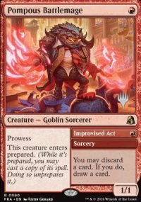 Pompous Battlemage - Planeswalker symbol stamped promos