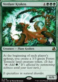 Verdant Kraken - Planeswalker symbol stamped promos