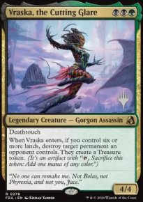 Vraska, the Cutting Glare - Planeswalker symbol stamped promos
