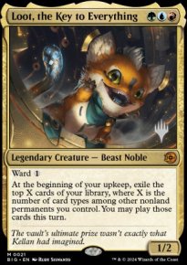 Loot, the Key to Everything - Planeswalker symbol stamped promos