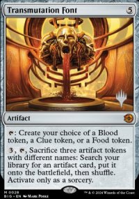 Transmutation Font - Planeswalker symbol stamped promos