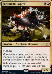 Labyrinth Raptor - Planeswalker symbol stamped promos