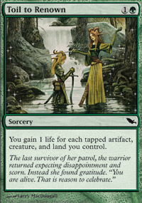 Toil to Renown - Shadowmoor