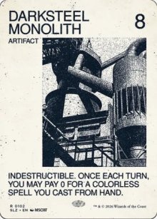 Darksteel Monolith 1 - Secret Lair x MSCHF: The Zeta Set