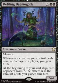 Defiling Daemogoth - Secrets of Strixhaven Commander Decks