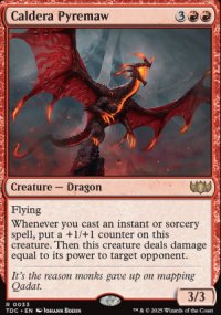 Caldera Pyremaw 1 - Tarkir: Dragonstorm Commander Decks