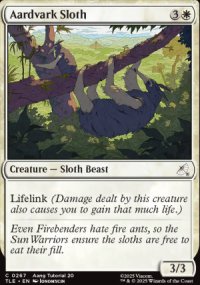 Aardvark Sloth 2 - Avatar: The Last Airbender Eternal-Legal