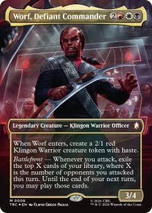 Worf, Defiant Commander - Star Trek Commander Decks