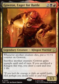 Gowron, Eager for Battle - Star Trek