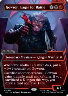 Gowron, Eager for Battle - Star Trek