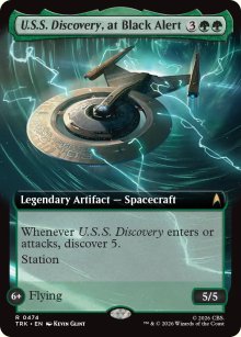 U.S.S. Discovery, at Black Alert - Star Trek