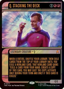 Q, Stacking the Deck - Star Trek