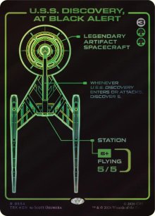 U.S.S. Discovery, at Black Alert - Star Trek