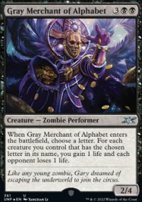 Gray Merchant of Alphabet 2 - Unfinity