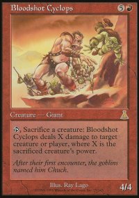 Bloodshot Cyclops - Urza's Destiny