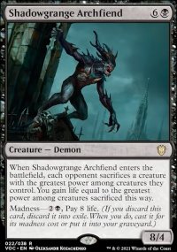 Shadowgrange Archfiend 1 - Innistrad Crimson Vow Commander Decks